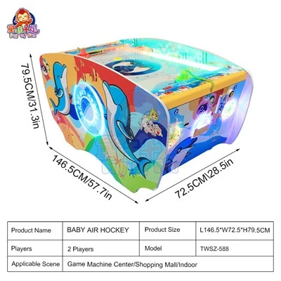 Coin Operated Kids Air Hockey Table high quality
