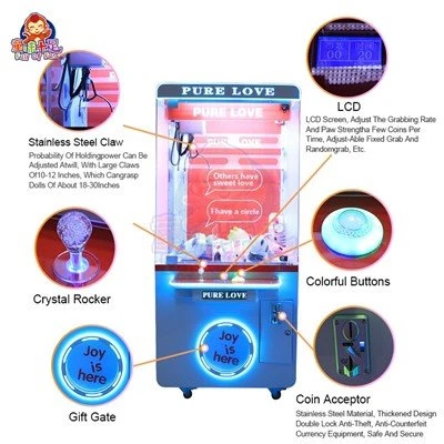 Commercial Big & Mini Claw Machine with Bill Acceptor (6)